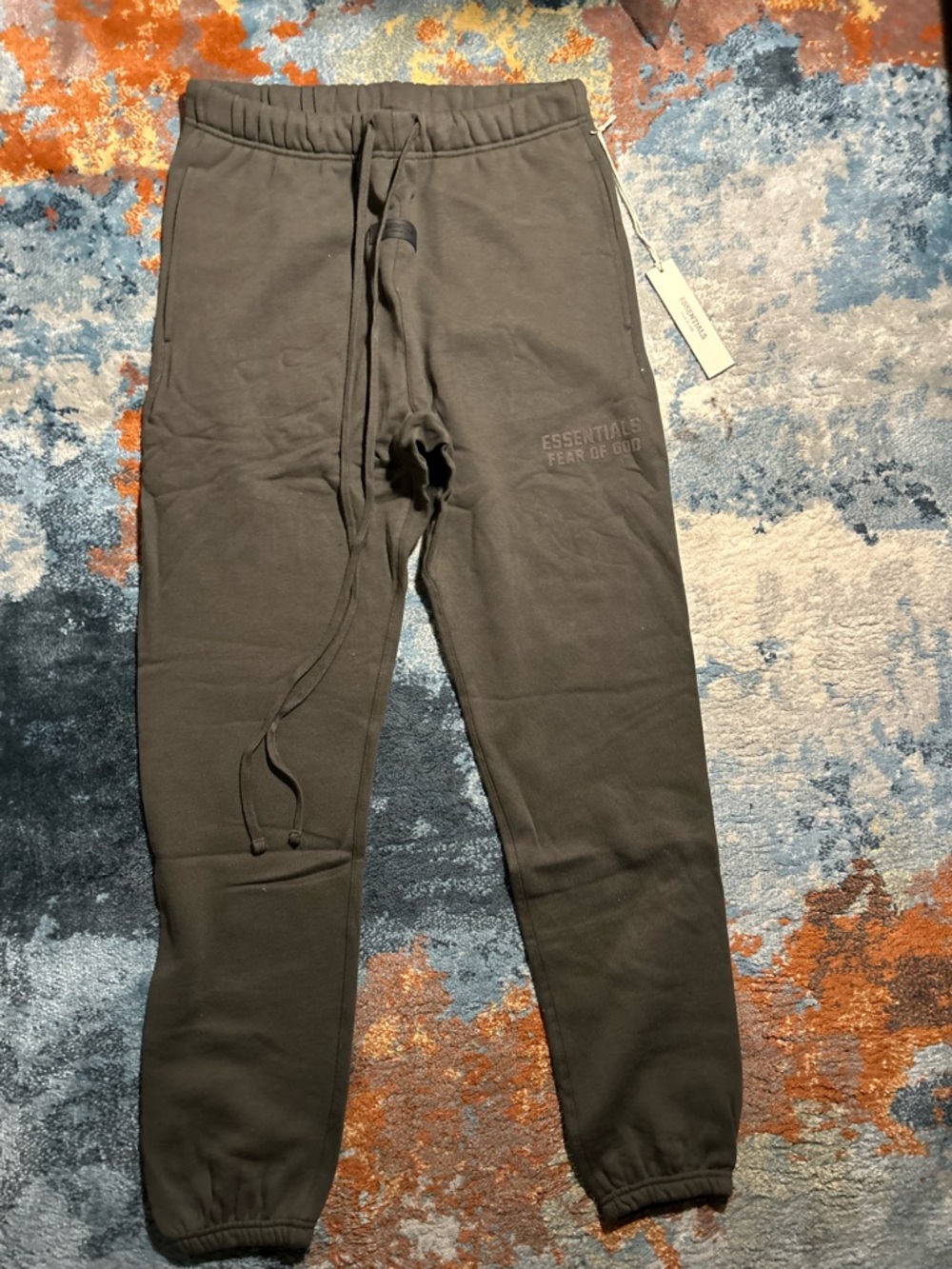 Essentials Men's Olive Sweat Joggers - Dark Olive